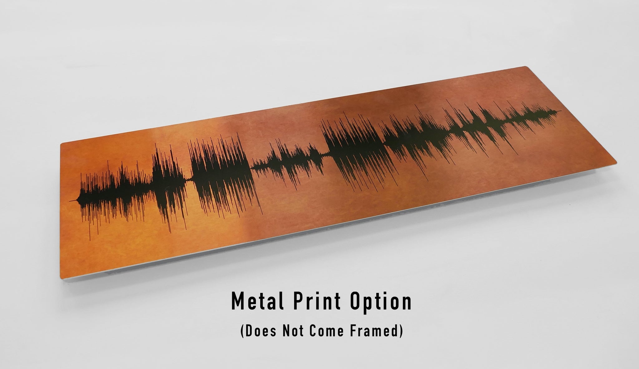 Sound Wave Art on Metal - Custom Song Soundwave - Bespoken Art