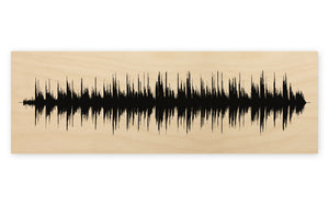 Custom - Wood Sound Wave Song