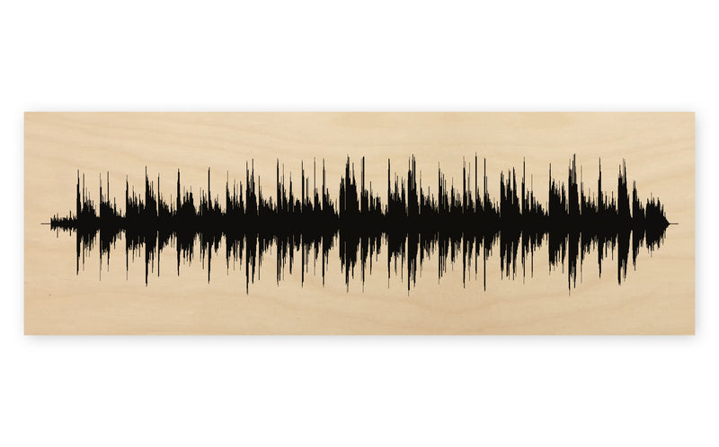 Custom - Wood Sound Wave Song