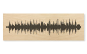 Custom - Wood Sound Wave Song