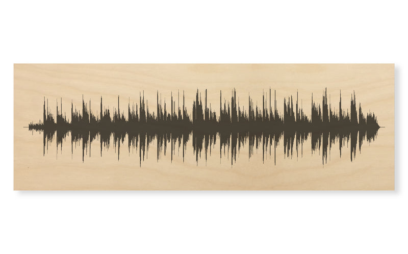 Custom - Wood Sound Wave Song