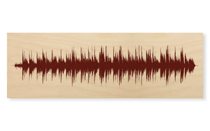 Custom - Wood Sound Wave Song