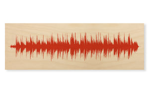 Custom - Wood Sound Wave Song