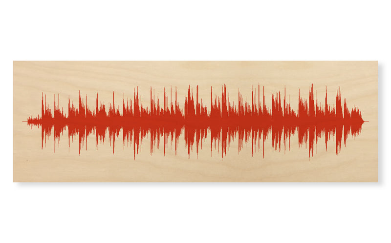 Custom - Wood Sound Wave Song