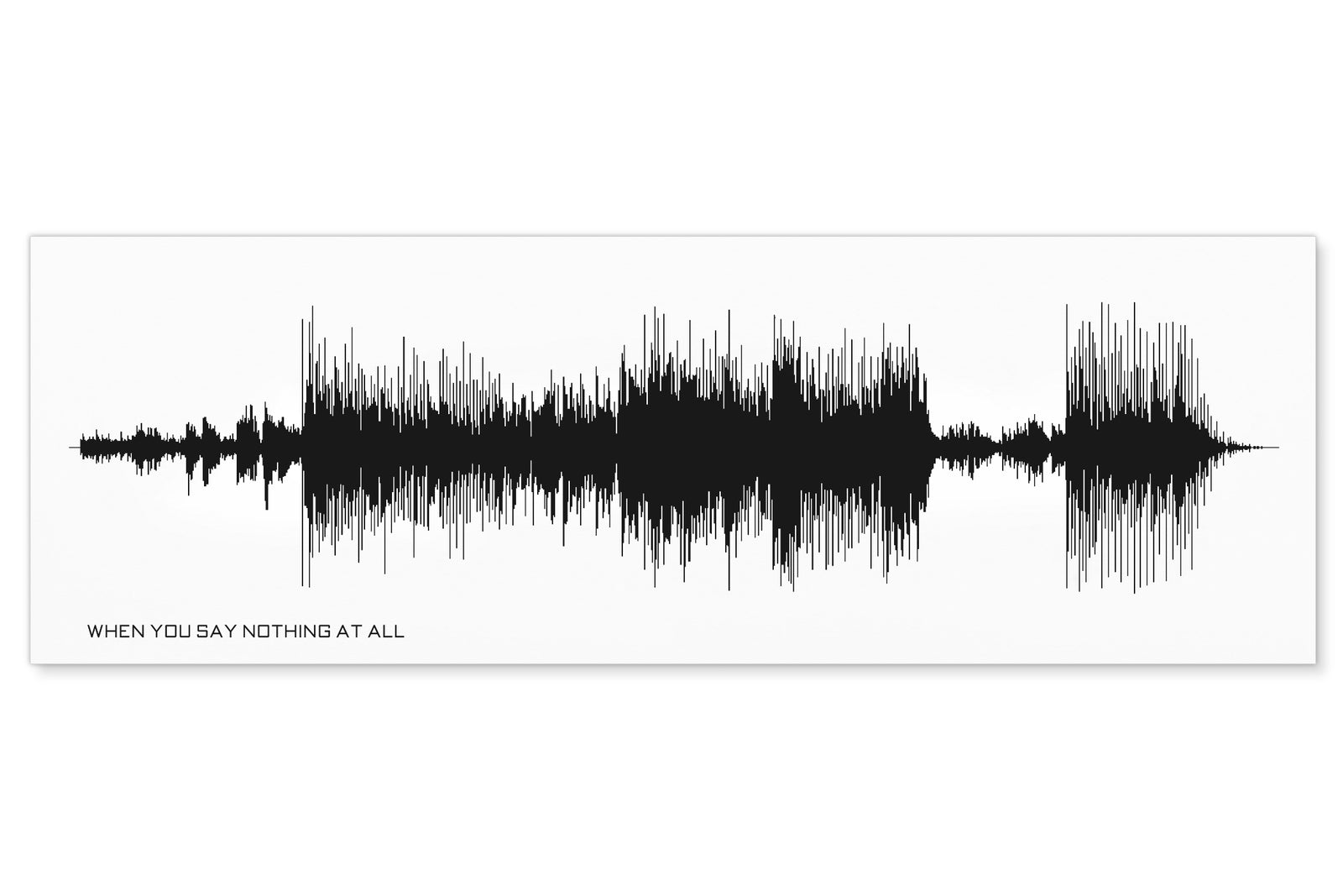 WHEN YOU SAY NOTHING AT ALL