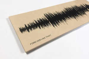 Custom - Wood Sound Wave Song