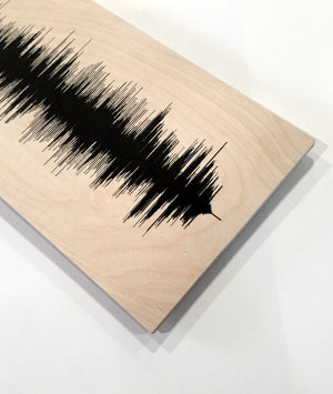 Custom - Wood Sound Wave Song